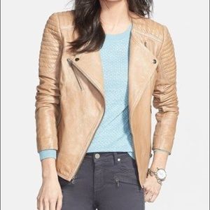 Treasure & Bond quilted leather jacket